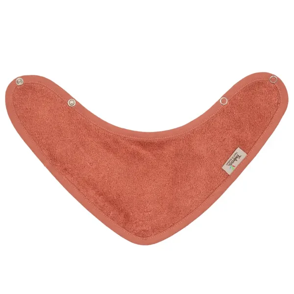 Timboo Bandana slabbetje dubbele laag Apricot blush