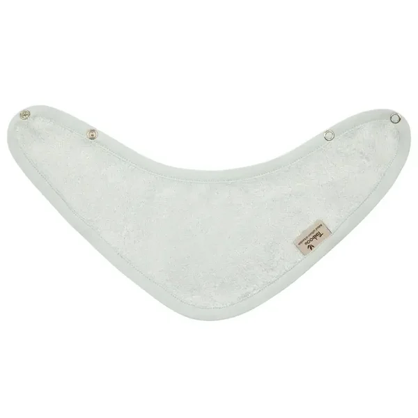 Timboo Bandana slabbetje dubbel laag silver grey