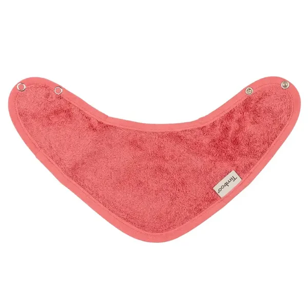 Timboo Waterproof bandana bib Raspberry rose