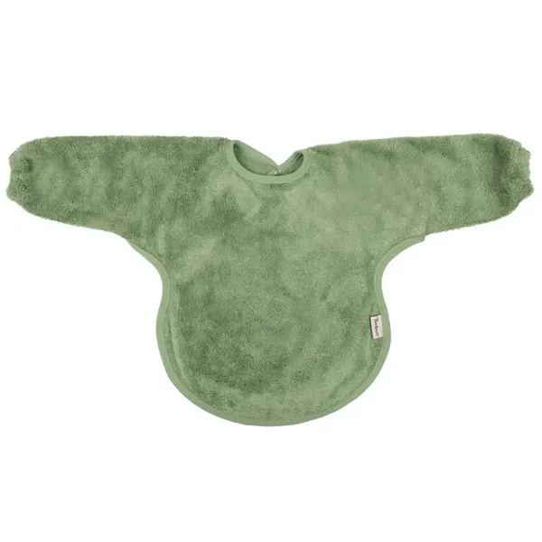 Timboo Bib with sleeves  Aloe green