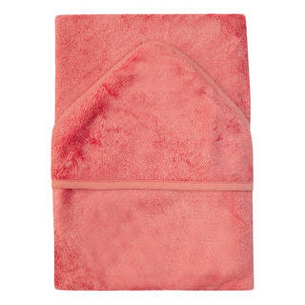 Timboo - HOODED TOWEL (74x74cm) - RASPBERRY ROSE