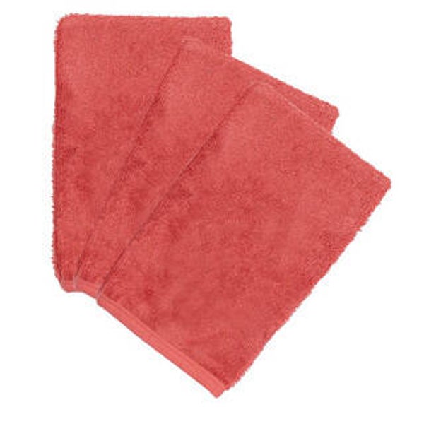 Timboo - WASHCLOTH (3 pieces) - RASPBERRY ROSE