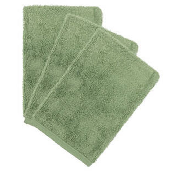 Timboo - WASHCLOTH (3 pieces) - ALOE GREEN