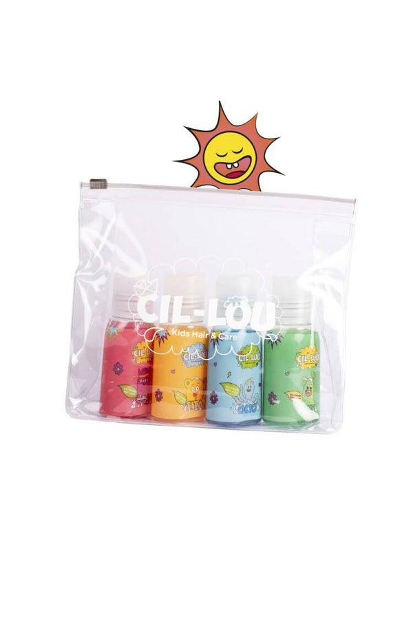 Travelbag 4 mini shampoo's