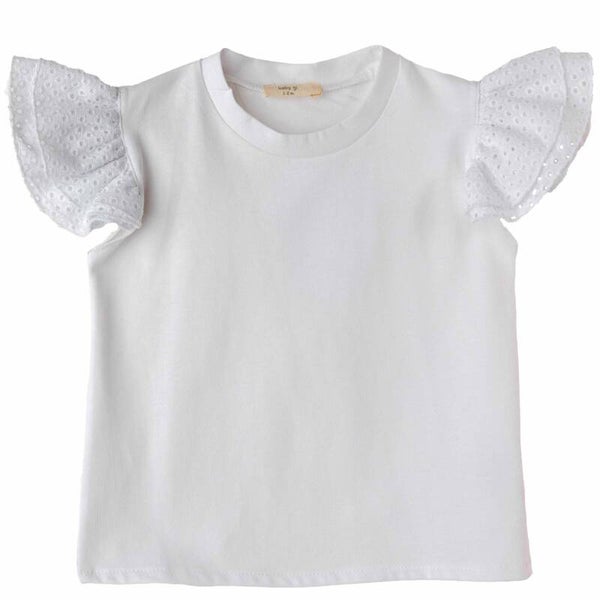 Baby Gi white shirt with angel sleeves