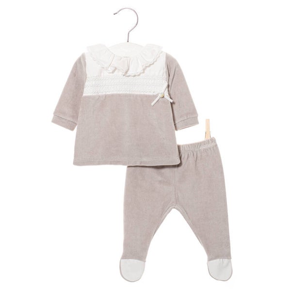 Tweedelig set Coccodé grijs wit