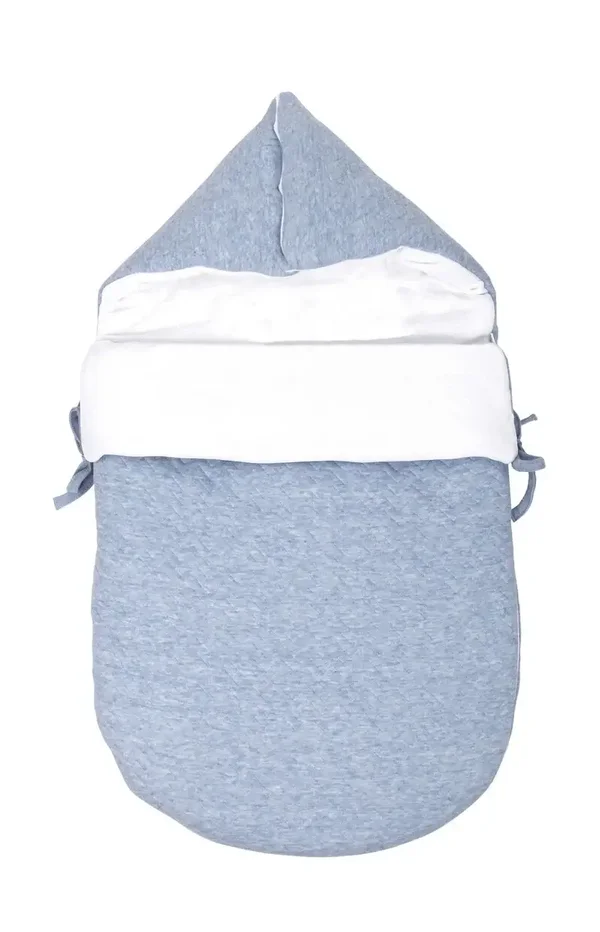 Poetree Voetenzak 5 punts gordel Chevron Denim Blue