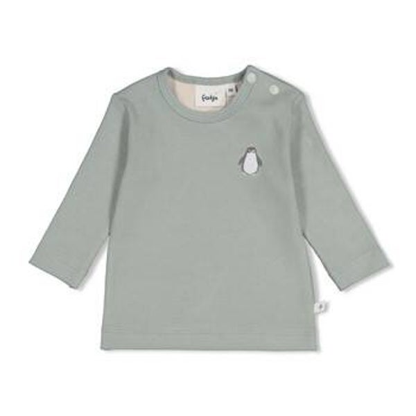 Feetje Longsleeve rib - Penguin Cuddles
