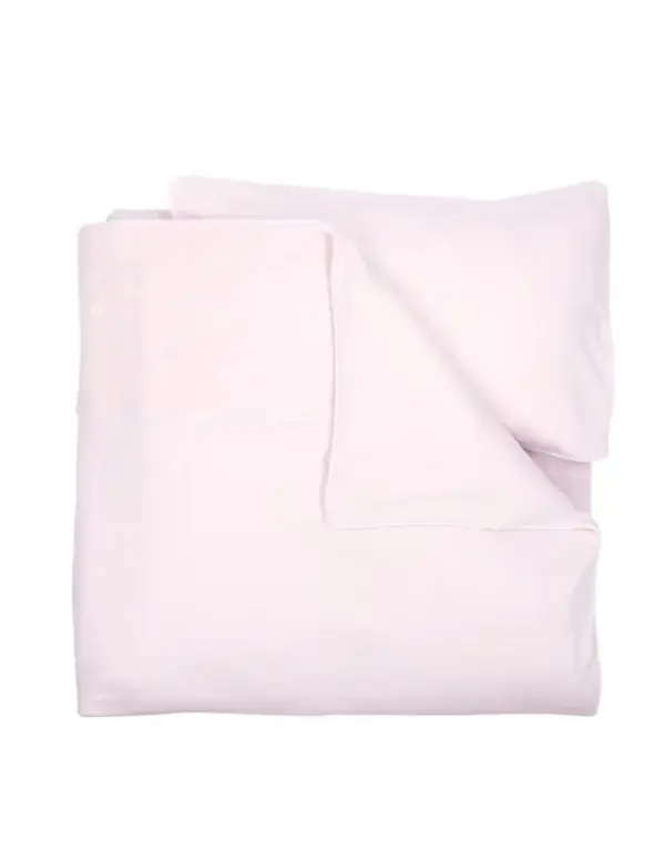 127. Poetree WIEG / PARK DEKBEDOVERTREK SET 80X80CM STAR SOFT PINK + Incl. Borduurwerk