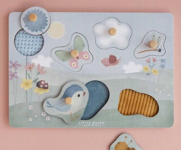 Little dutch Voelpuzzel Flowers & Butterflies