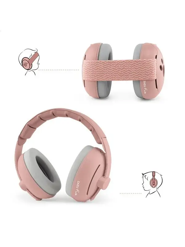 115. ZAZU - Earmufs Baby & Junior - Pink