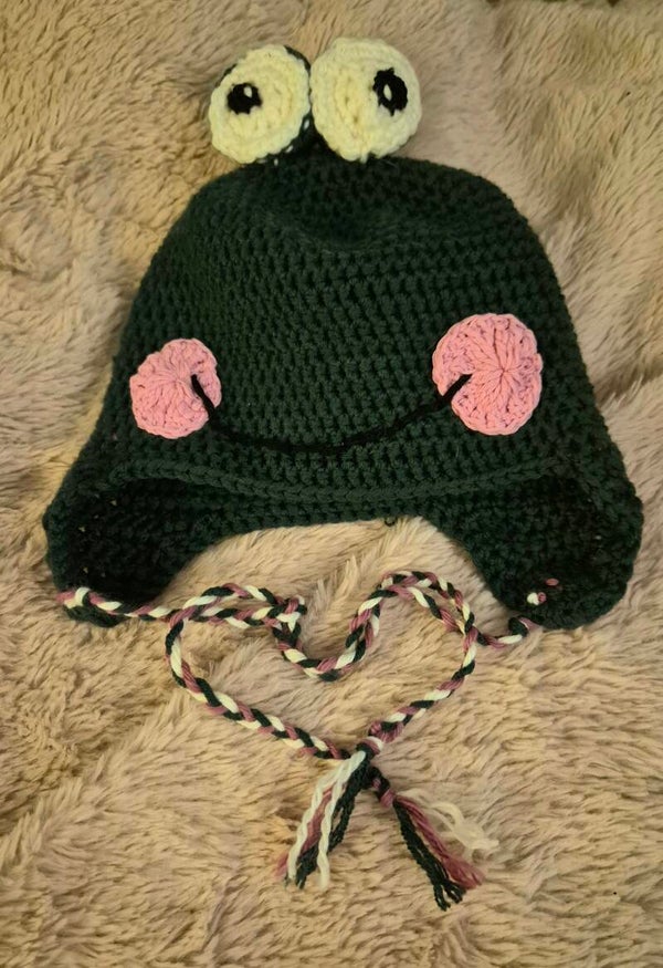 Frosch Mütze