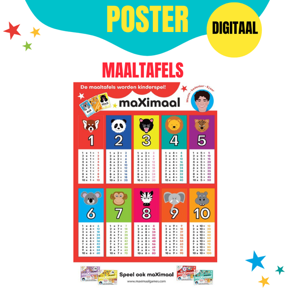 POSTER | Maaltafels | Digitale download!