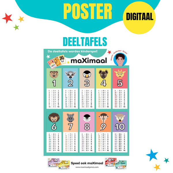 POSTER | Deeltafels | Digitale download!