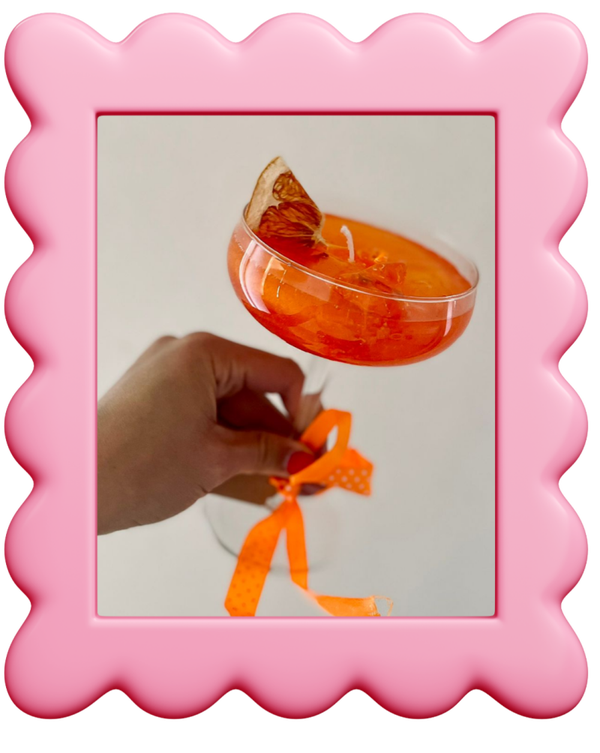 Aperol spritz kaars
