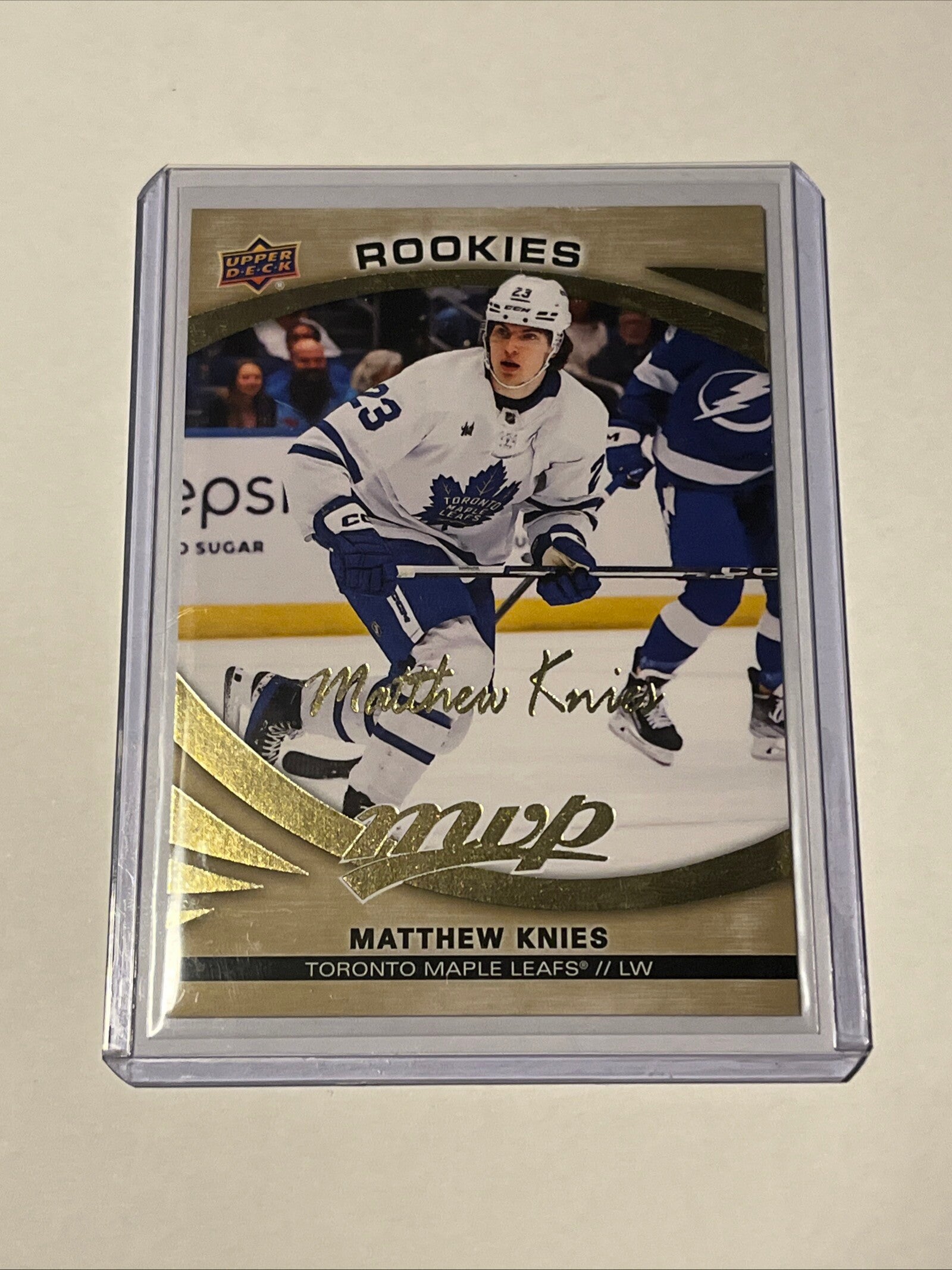 23-24 Upper Deck Mvp Matthew Knies Goldscript