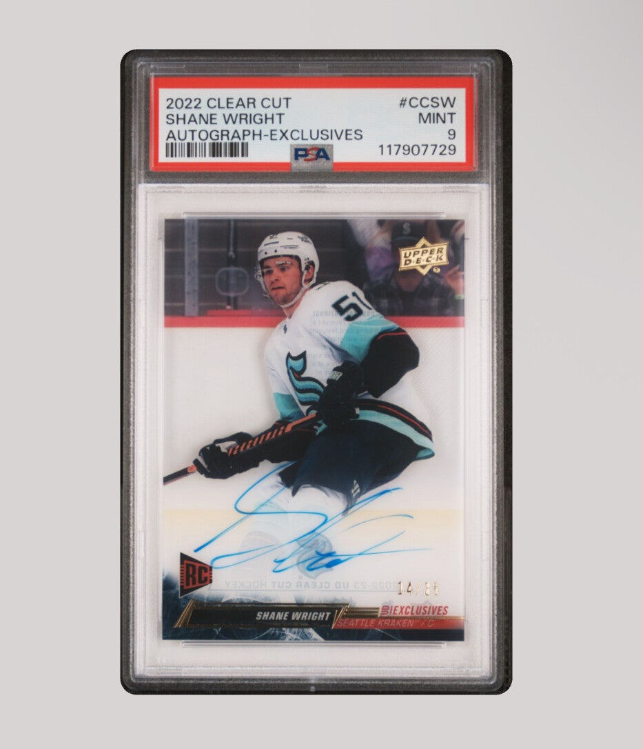 2022 Clear Cut Shane Wright Rookie Autograph-Exclusives /35 PSA 9