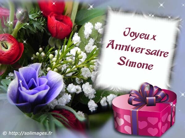 Simone / Anniversaire-prénoms / Cartes virtuelles | solimages