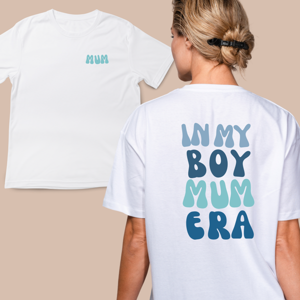 In My Boy Mum Era - Adult Printed T Shirt