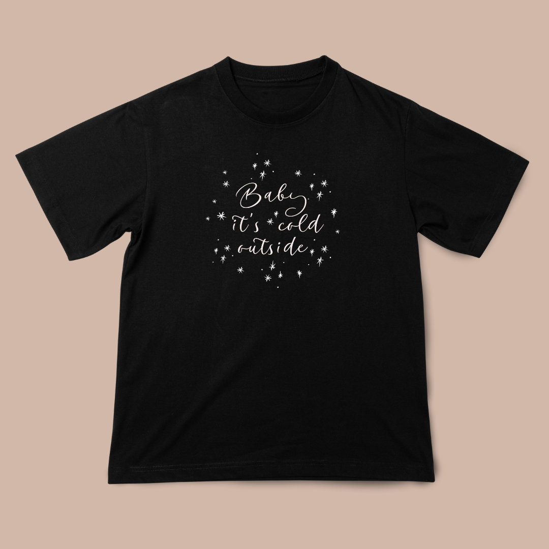 Baby it's cold outside - Child Printed T Shirt (Designs by Darcie)