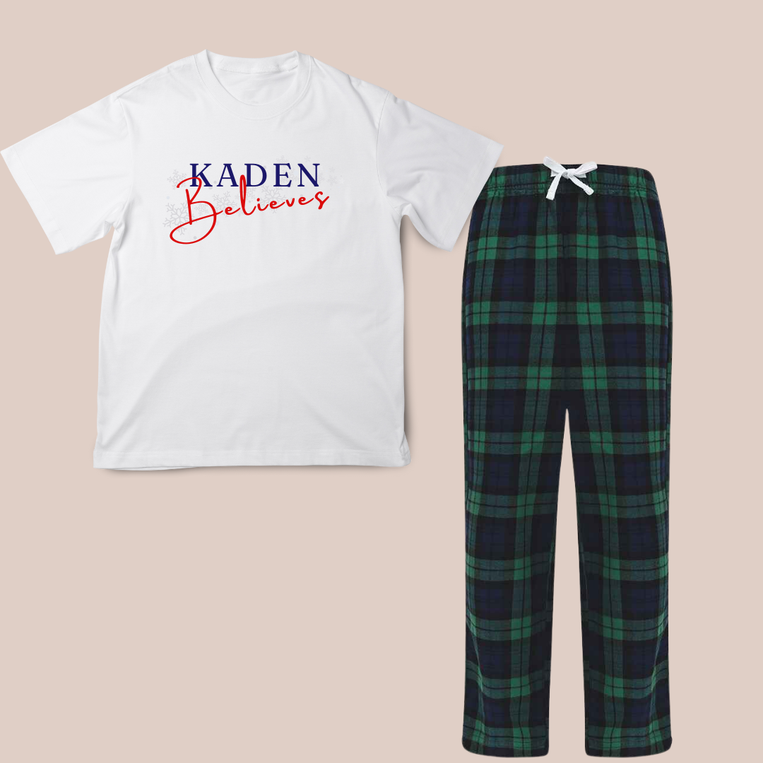 Christmas Believes - Child Personalised Printed Pyjamas