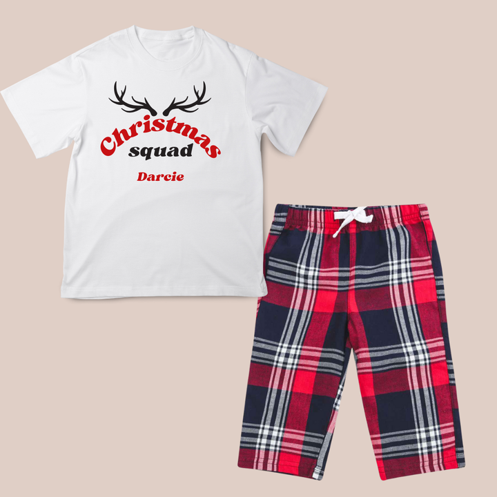 Christmas Squad - Infant Personalised Printed Pyjamas