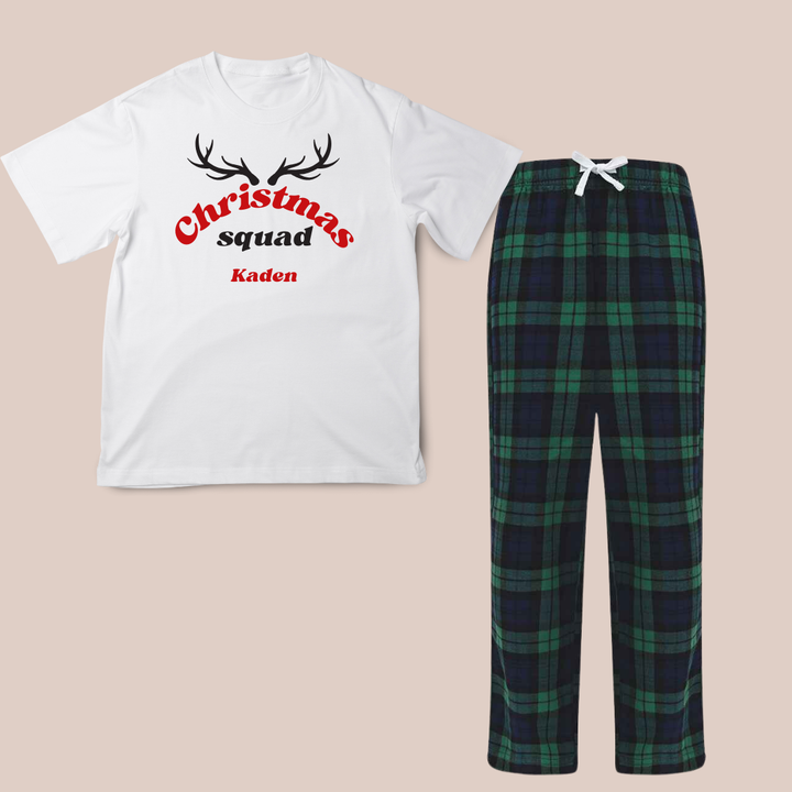 Christmas Squad - Child Personalised Printed Pyjamas
