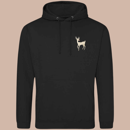 Christmas Classic Reindeer - Adult Embroidered Sweater or Hoodie