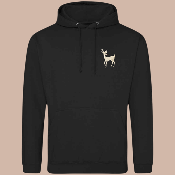 Christmas Classic Reindeer - Adult Embroidered Sweater or Hoodie