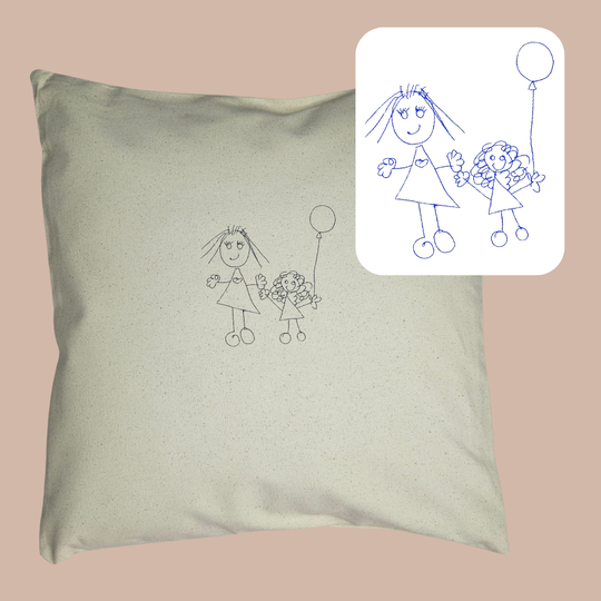 Drawing or Handwritten message - Cushion Cover
