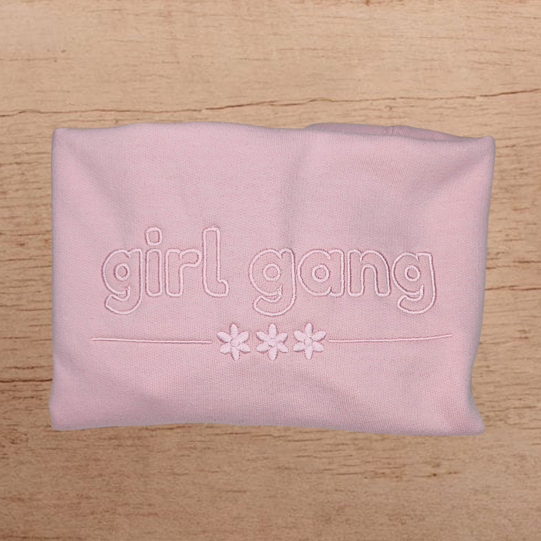 Girl Gang - Child Embroidered T Shirt