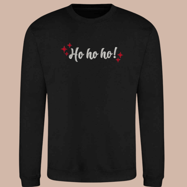 Christmas Ho Ho Ho - Child Embroidered Sweater or Hoodie