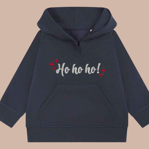 Christmas Ho Ho Ho - Infant Embroidered Sweater or Hoodie