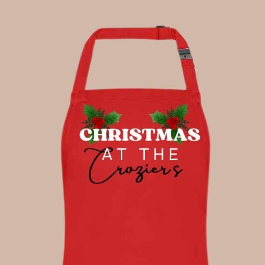 Christmas at the name - Childs Personalised Christmas Apron
