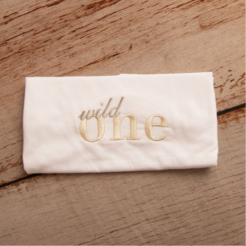 Wild One - Child Embroidered Birthday T Shirt