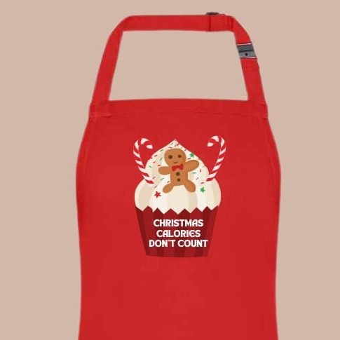 Christmas calories don't count - Adults Christmas Apron