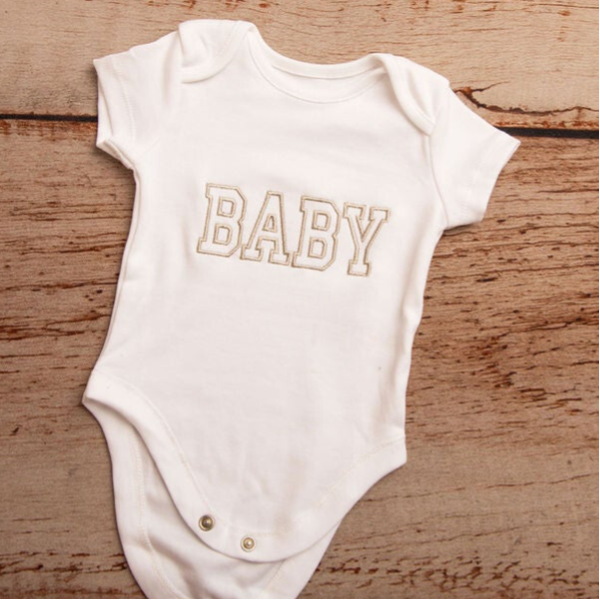 Baby College - Infant Embroidered T Shirt, Vest or Romper