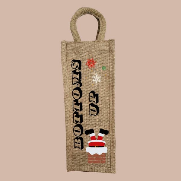 Bottoms Up - Christmas Bottle Bag