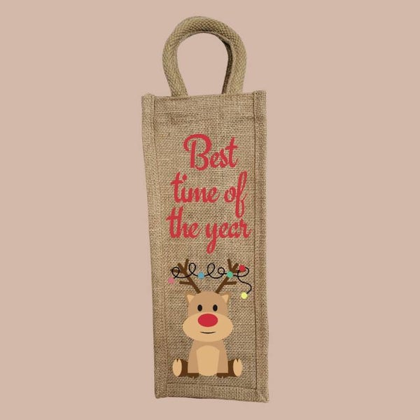 Best time of the year - Christmas Bottle Bag