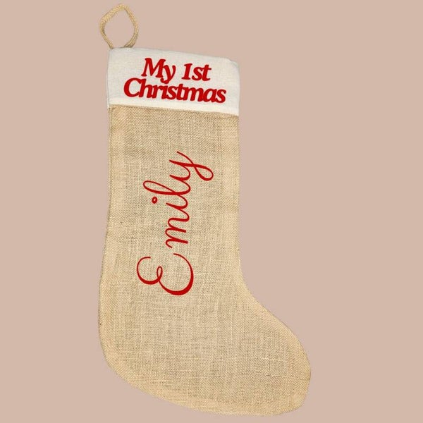 My 1st Christmas - Personalised Christmas Stocking