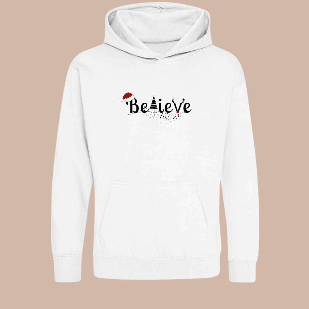 Believe - Child Printed Christmas Sweater or Hoodie