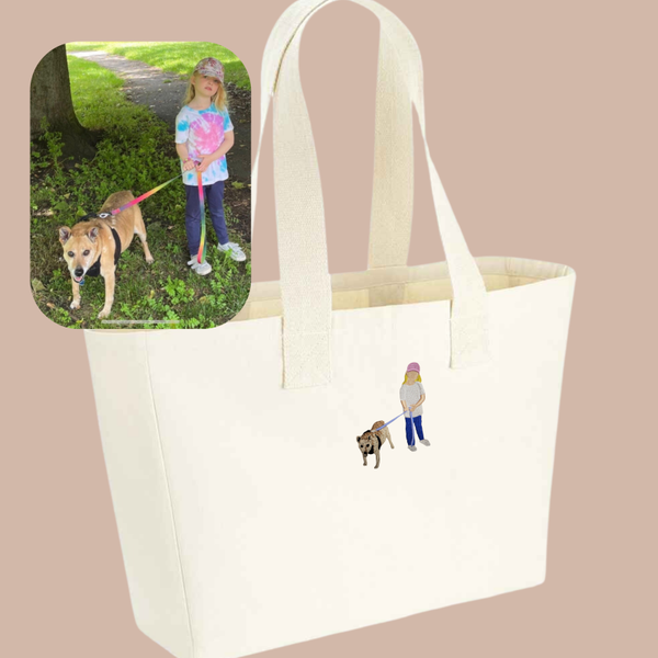 Pet Portrait Infill - Everyday Canvas Bag