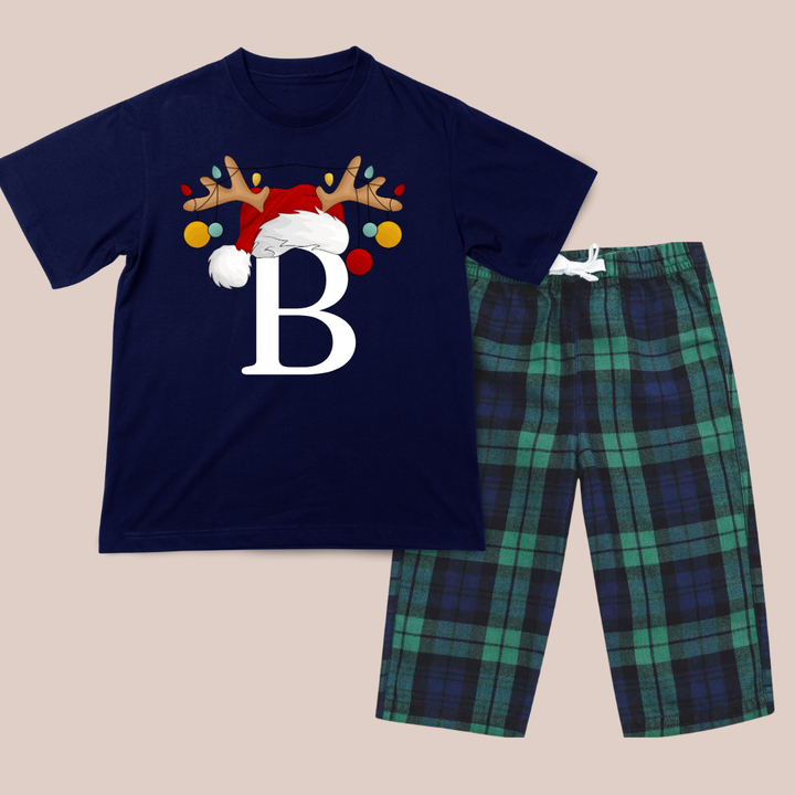 Christmas Initial - Infant Personalised Printed Pyjamas