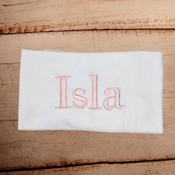 Large Name (Bodoni) -  Child Embroidered Sweater or Hoodie