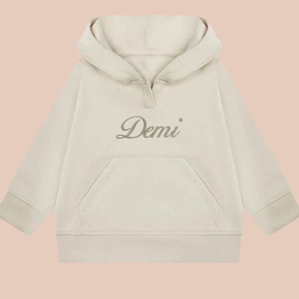 Large Name (Script) - Infant Personalised Embroidered Sweater or Hoodie