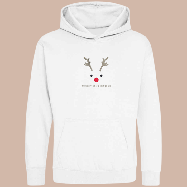 Christmas Mr Reindeer - Child Embroidered Sweater or Hoodie