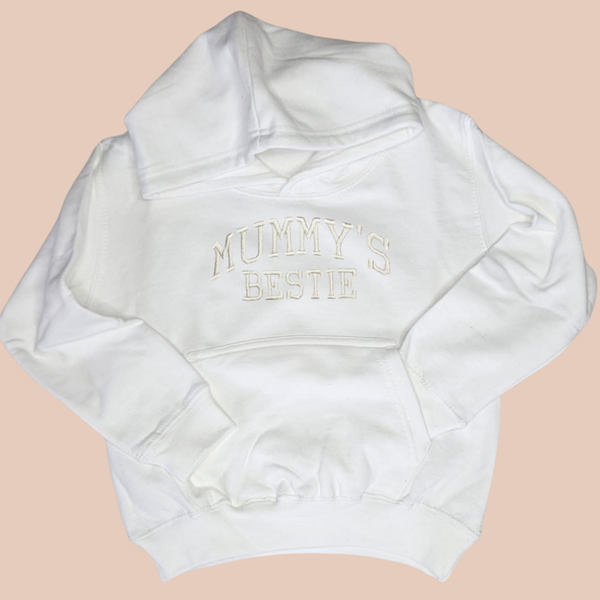 Mummy's Bestie - Child Embroidered Sweater or Hoodie