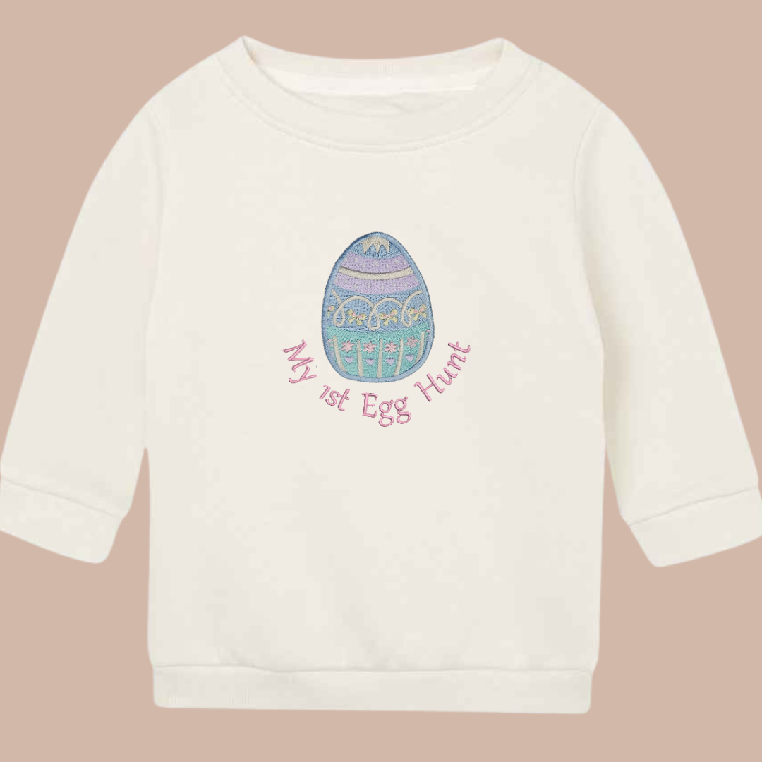 My 1st Egg Hunt - Infant Premium Embroidered Easter Sweater or Hoodie