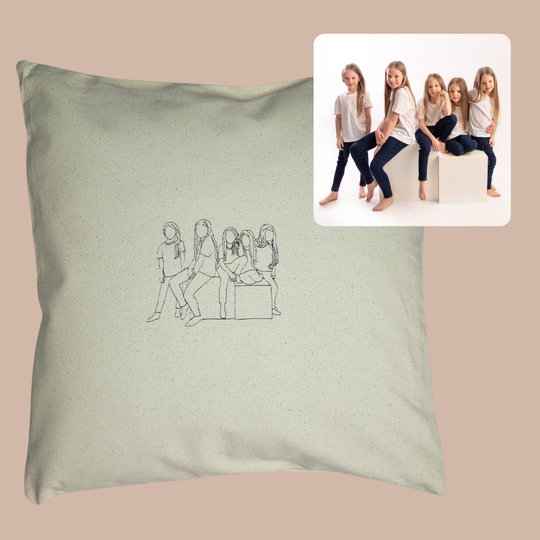 Photo Outline - Cushion cover