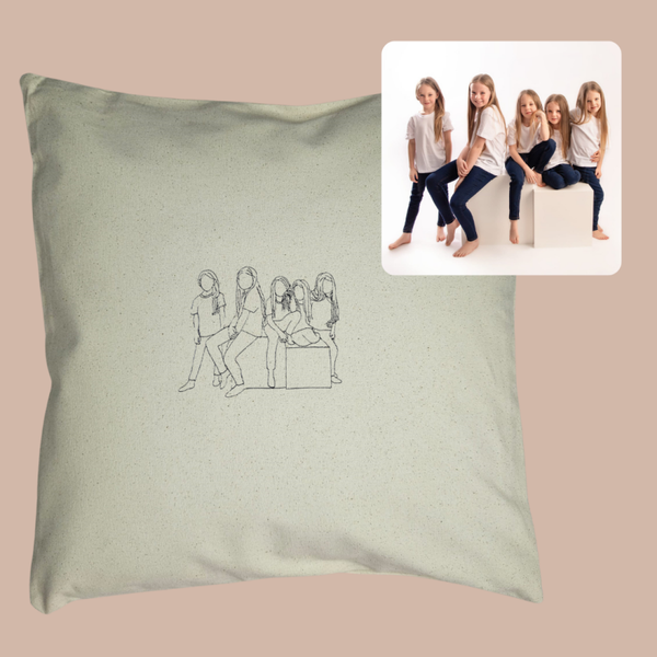 Photo Outline - Cushion cover
